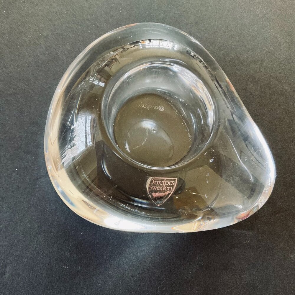 ORREFORS Sweden Candle Holder EUC